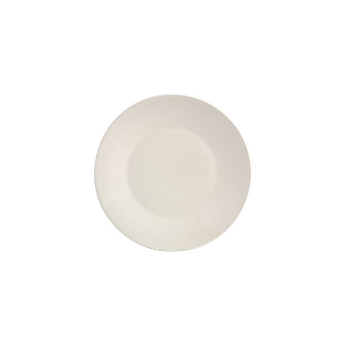 White Linen Dessert Plate - 21cm
