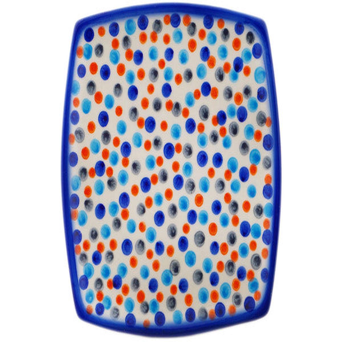 Square Plate 7" Polka Dot Frenzy Theme