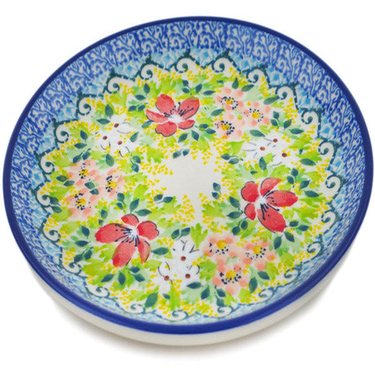 Toast Plate 6" Petal Dance Theme UNIKAT