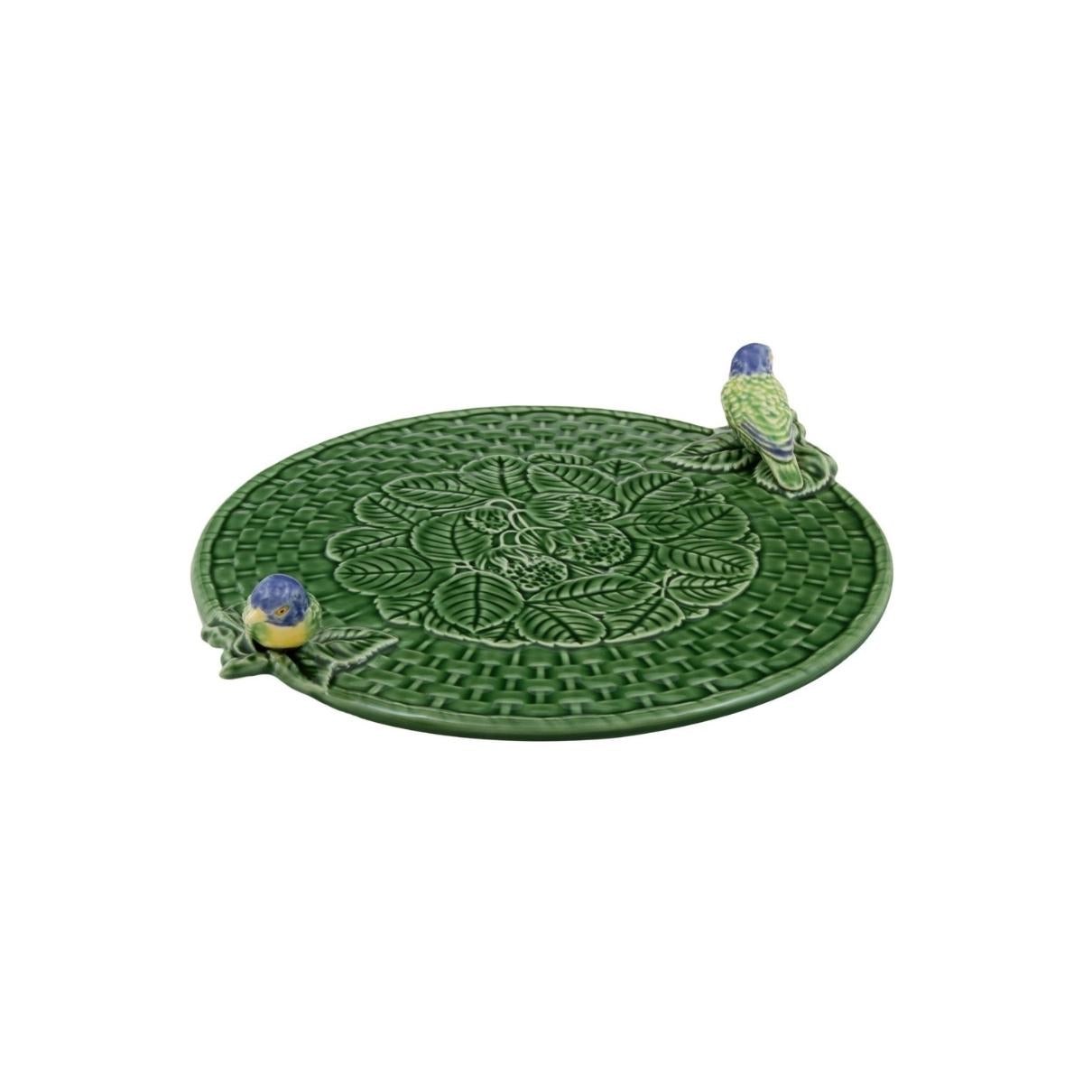Bordallo Pinheiro Birds Cheese Serving Plate