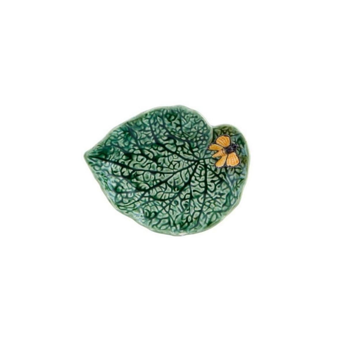 Bordallo Pinheiro Countryside Leaf Dish - Butterfly