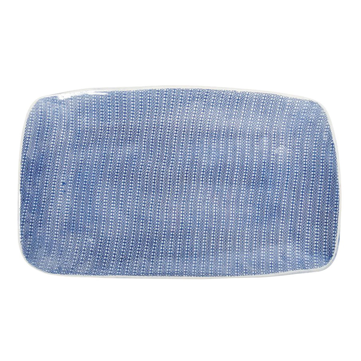 Wonki Ware Trough Platter - Blue