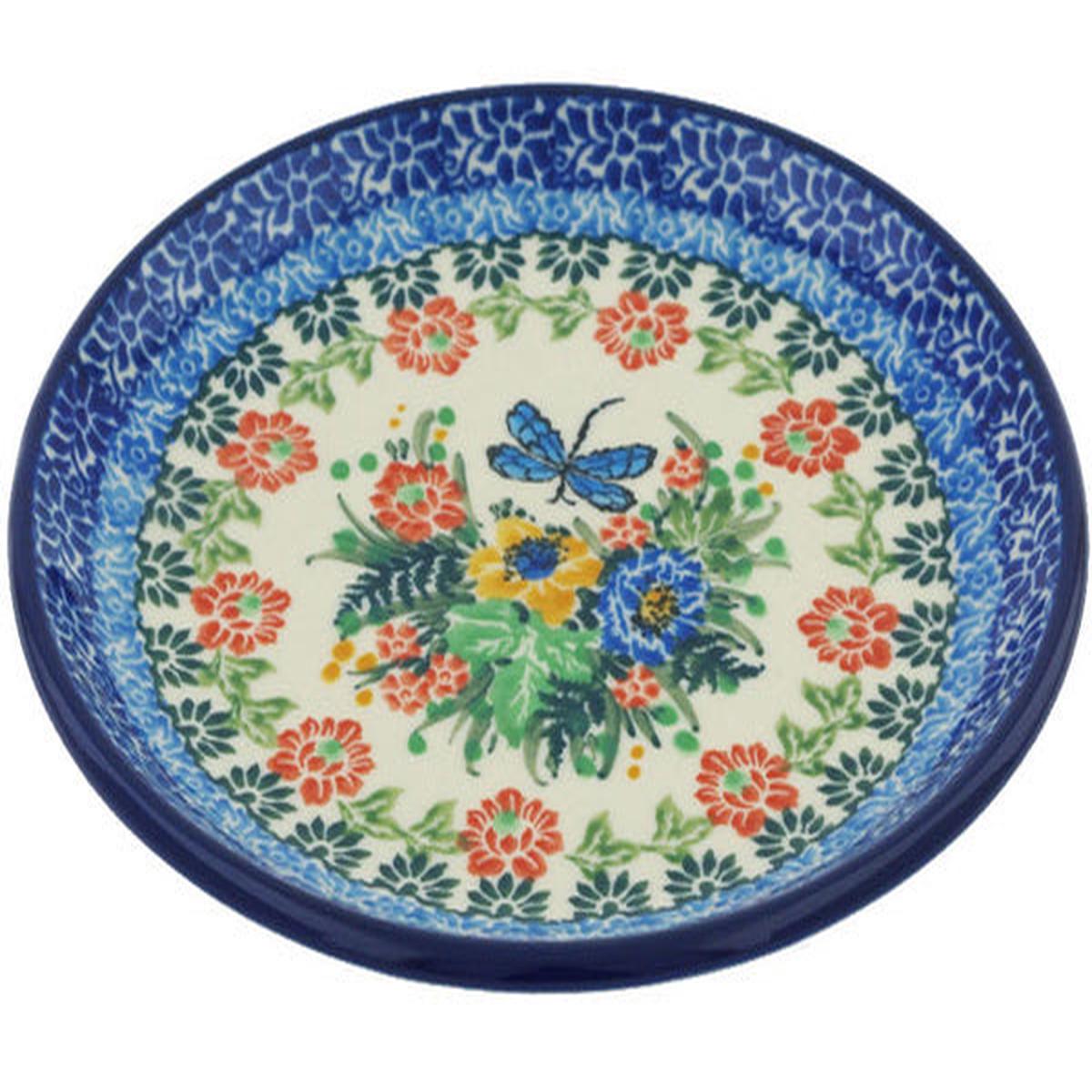 Toast Plate 6" Splendid Dragonfly Theme UNIKAT