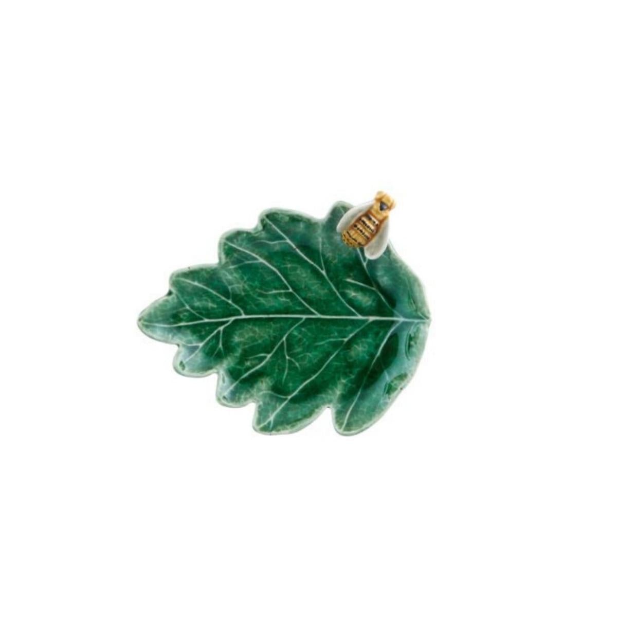 Bordallo Pinheiro Countryside Leaf Dish - Bee