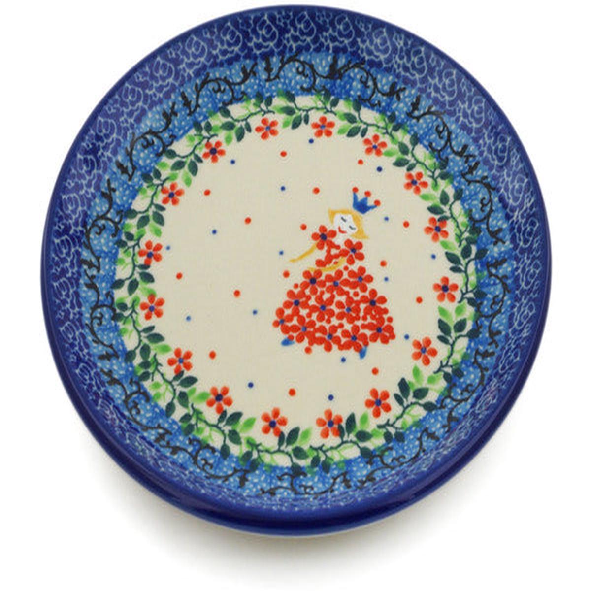 Toast Plate 6" Princess In A Red Dress Theme