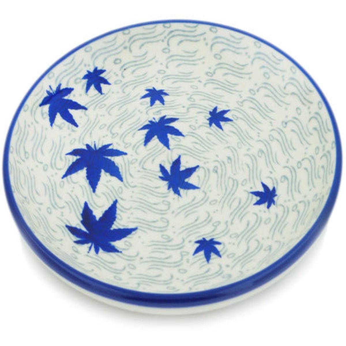 Toast Plate 6" Blue Maple River Theme